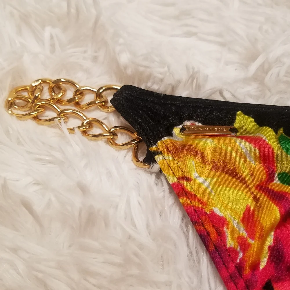 Victoria's Secret Vintage 2013 Floral Chain Bikini